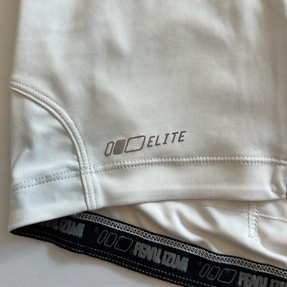 Pearl Izumi Elite Cycling Jersey 1121105 White Black Zip Front Back Pockets Sz M - Picture 10 of 15